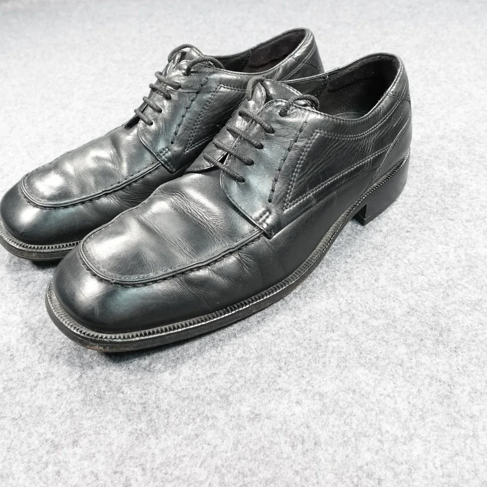 ECCO Shape Mens Black Leather Apron Toe Oxford Dress Shoes‎ 45 599589